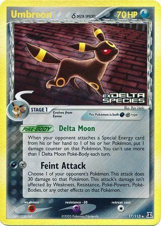 Umbreon Stamped Holo Delta Species 17/113