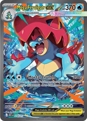Mega Feraligatr EX Full Art Holo Ascended Heroes 274/217