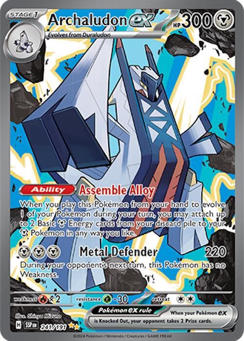 Archaludon EX Full Art Holo Surging Sparks 241/191