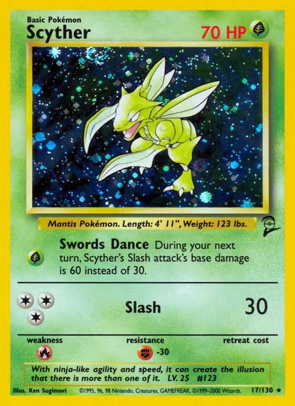 Scyther Holo Base Set 2 17/130