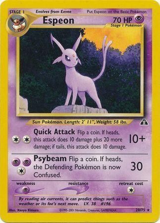 Espeon Neo Discovery 20/75