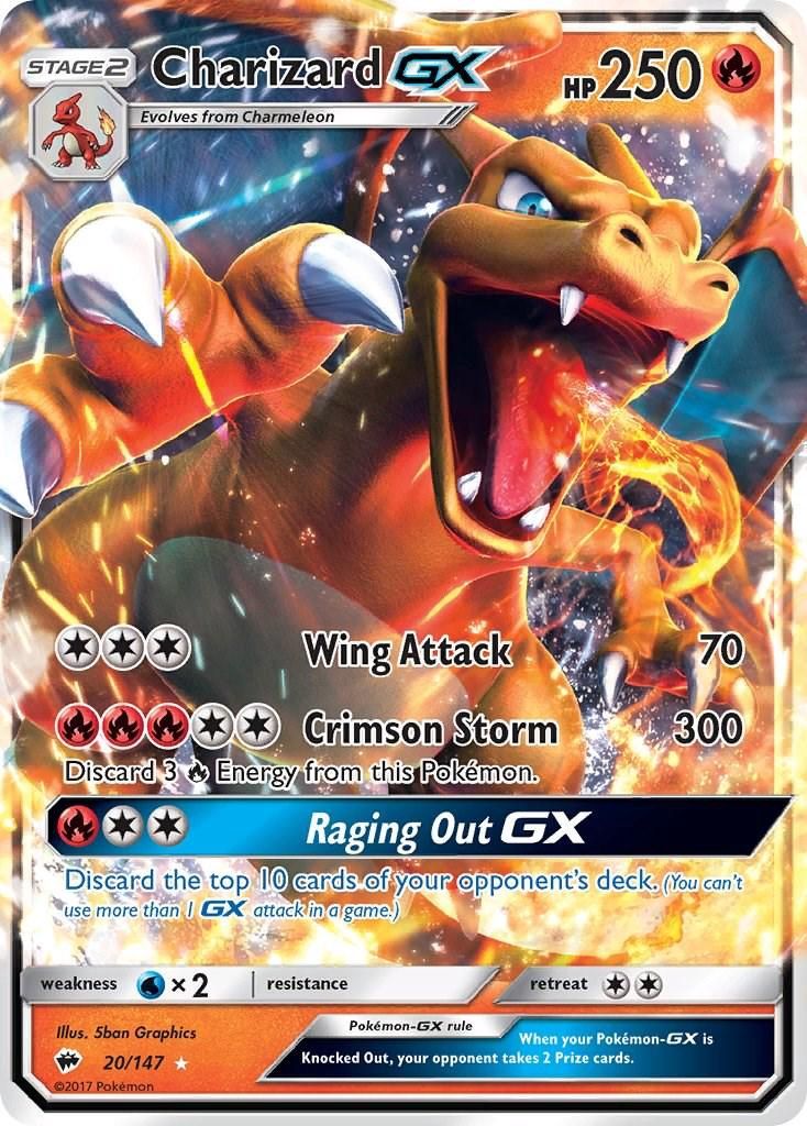 Charizard GX Holo Burning Shadows 20/147