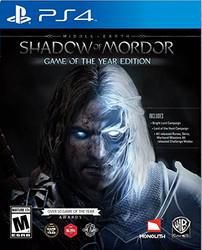 Middle Earth: Shadow of Mordor Game of the Year for PS4