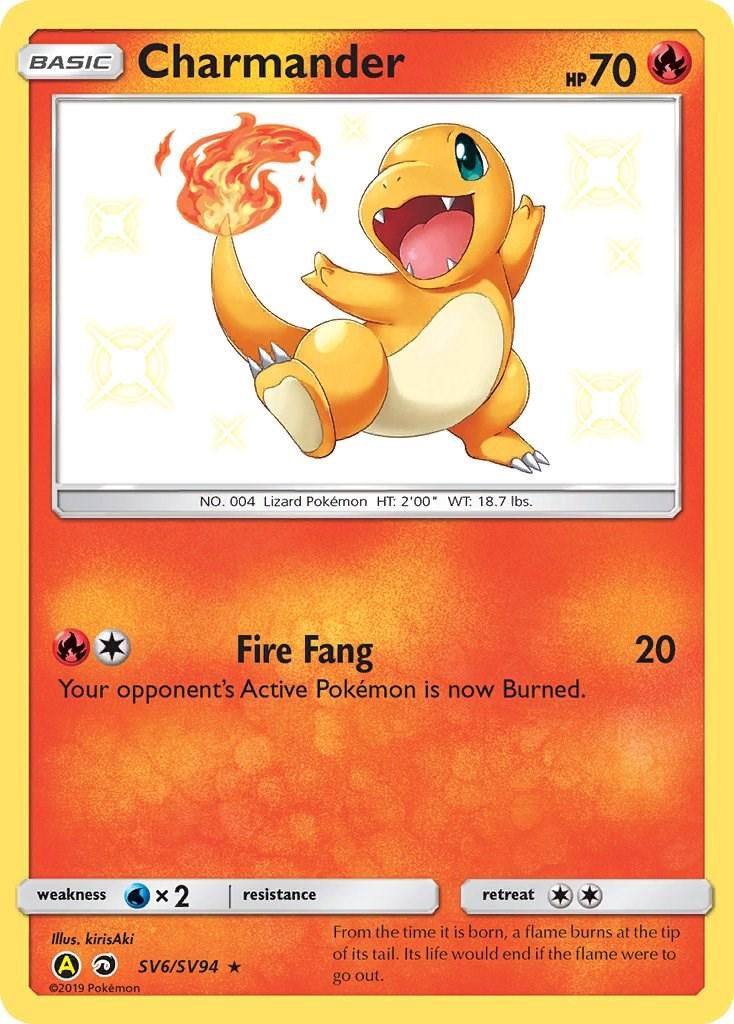 Charmander Holo Hidden Fates SV6/SV94