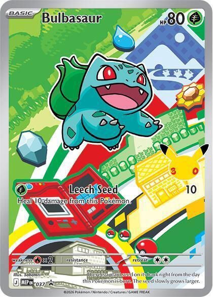 Bulbasaur Full Art Holo Promo 37