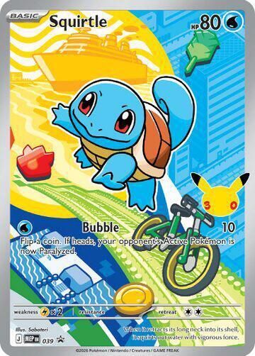 Squirtle Full Art Holo Promo 39