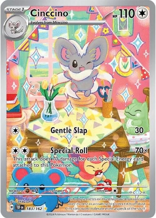Cinccino Full Art Holo Temporal Forces 183/162