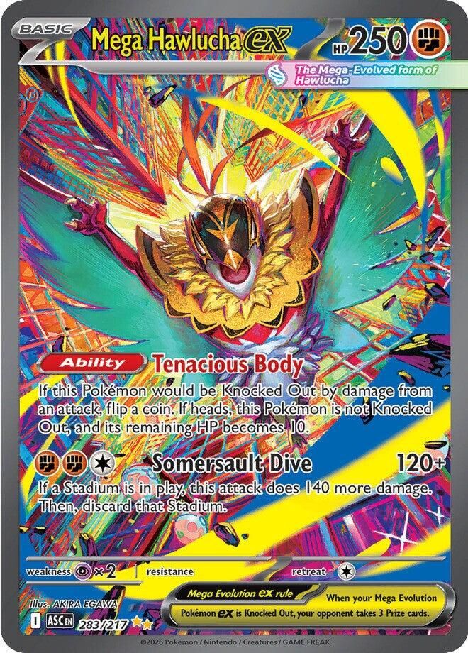 Mega Hawlucha EX Full Art Holo Ascended Heroes 283/217