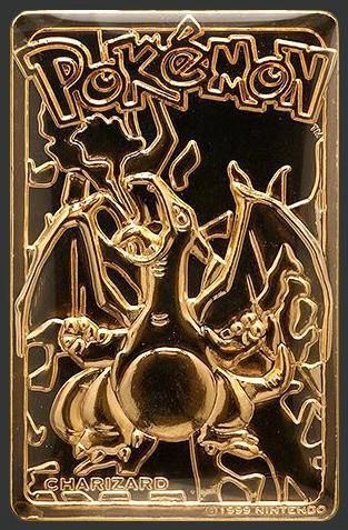 Charizard Gold Plated Burger King 6