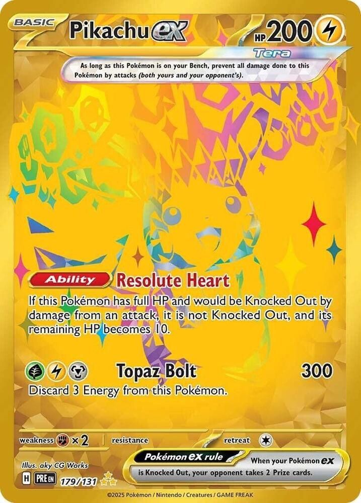 Pikachu EX Full Art Holo Prismatic Evolutions 179/131