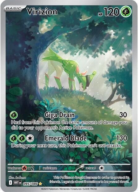 Virizion Full Art Holo White Flare 95/86