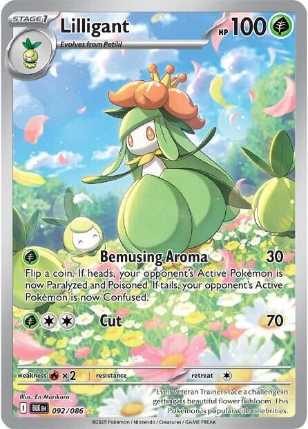 Lilligant Full Art Holo Black Bolt 92/86