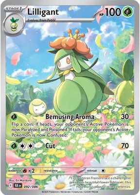 Lilligant Full Art Holo Black Bolt 92/86