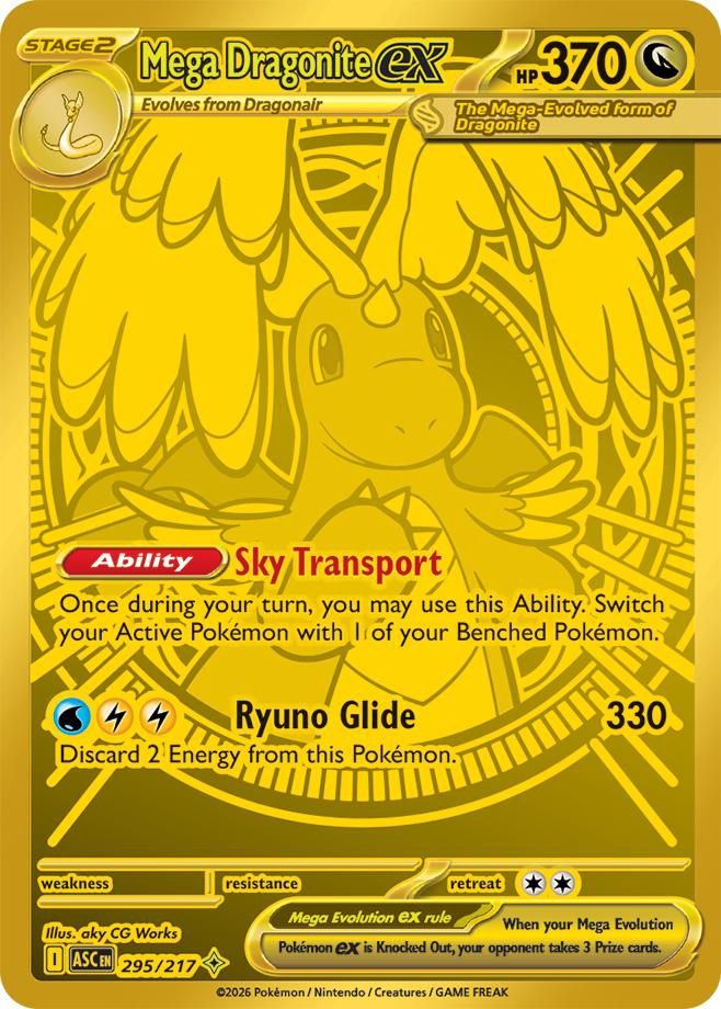 Mega Dragonite EX Full Art Holo Ascended Heroes 295/217