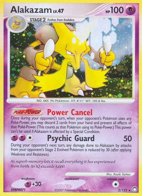 Alakazam Holo Mysterious Treasures 2/123