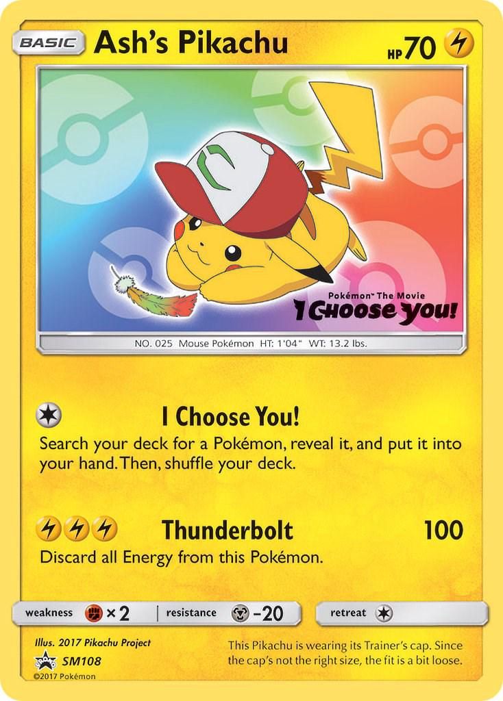Ash's Pikachu Promo SM108
