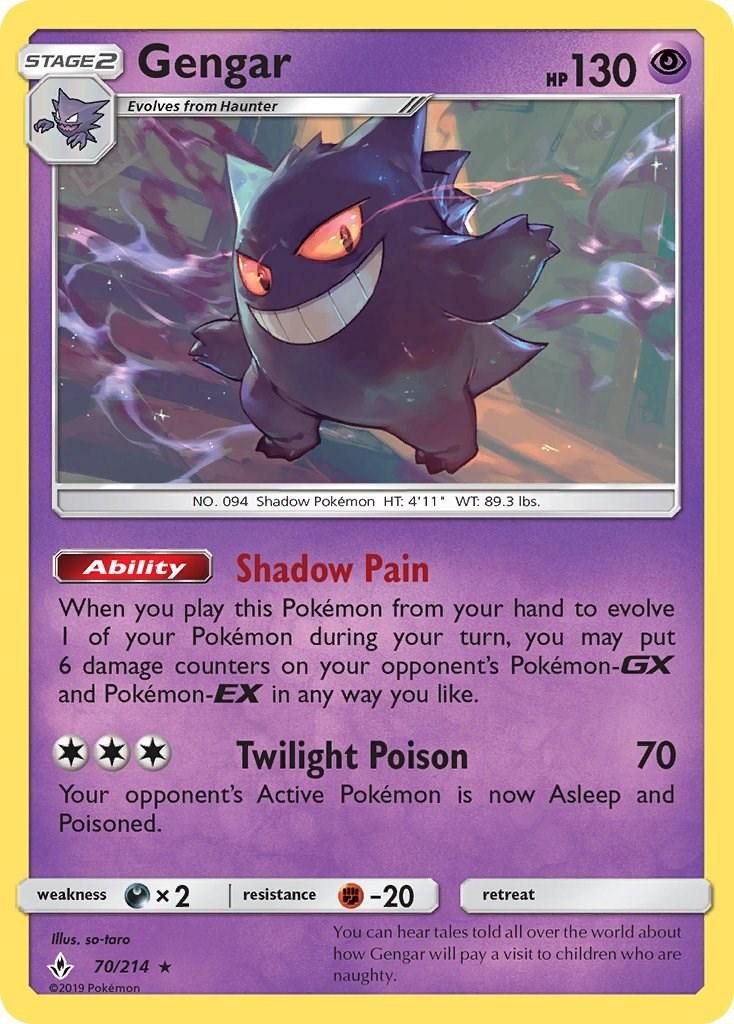 Gengar Unbroken Bonds 70/214