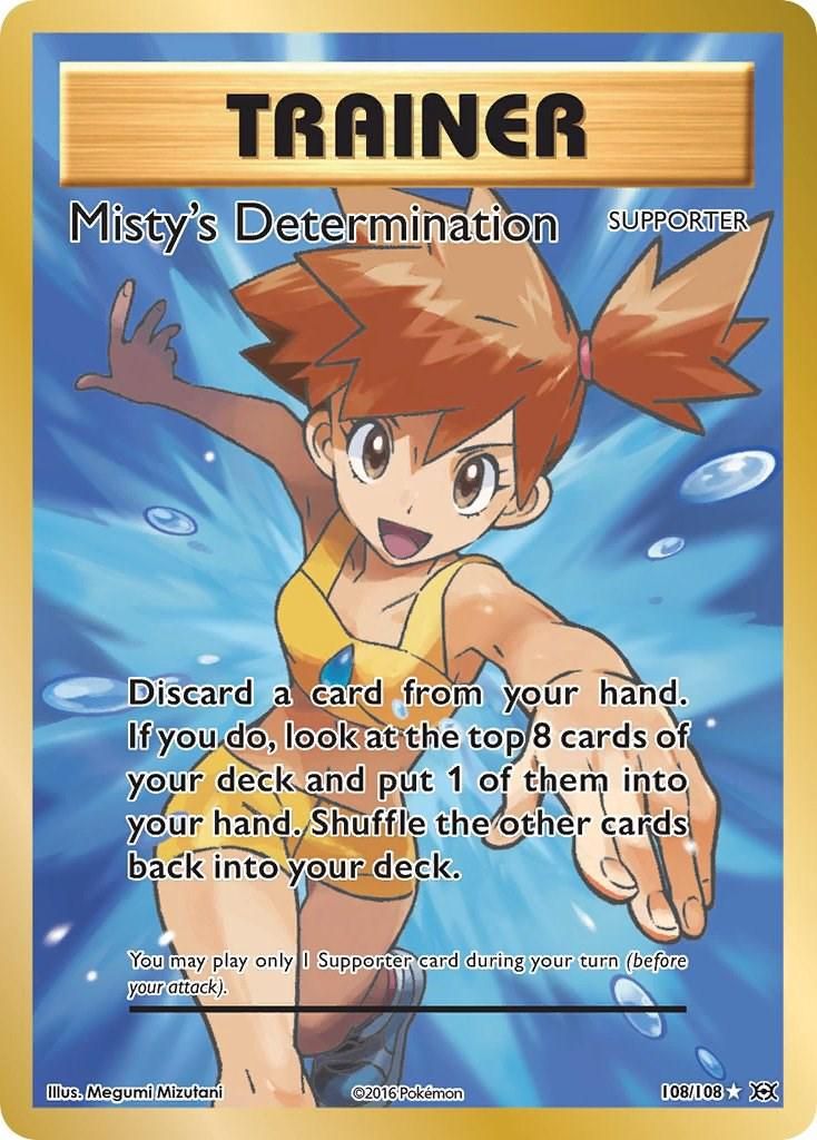 Misty's Determination Full Art Holo Evolutions 108/108