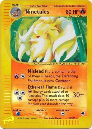 Ninetales Reverse Holo Expedition 21/165