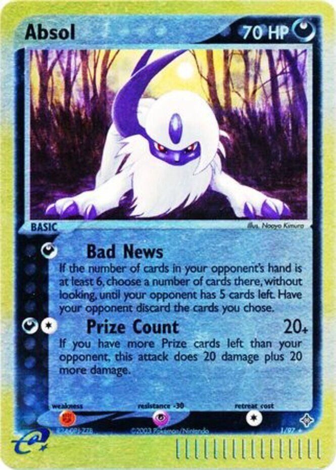 Absol Reverse Holo Dragon 1/97