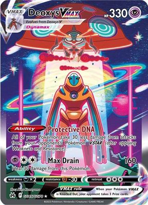 Deoxys VMAX Full Art Holo Crown Zenith GG45/GG70