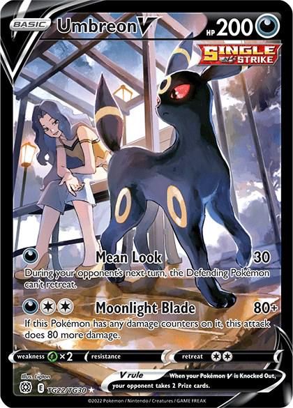 Umbreon V Full Art Holo Brilliant Stars TG22/TG30