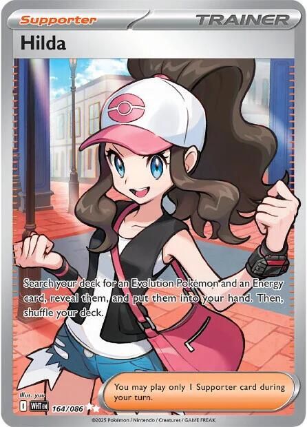 Hilda Full Art Holo White Flare 164/86