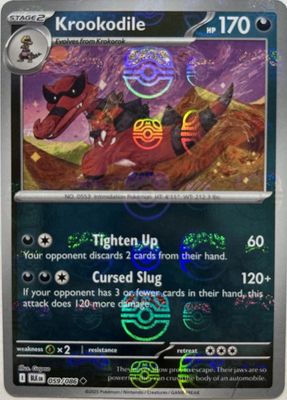 Krookodile Master Ball Holo Black Bolt 59/86