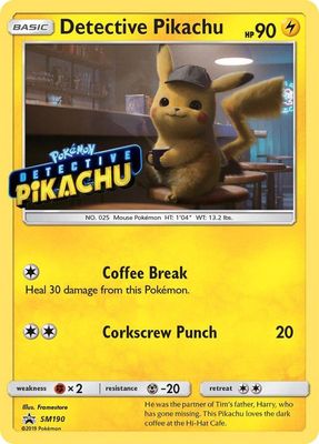 Detective Pikachu Stamped Holo Promo SM190