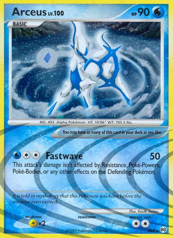 Arceus Lv. 100 Holo Arceus AR4