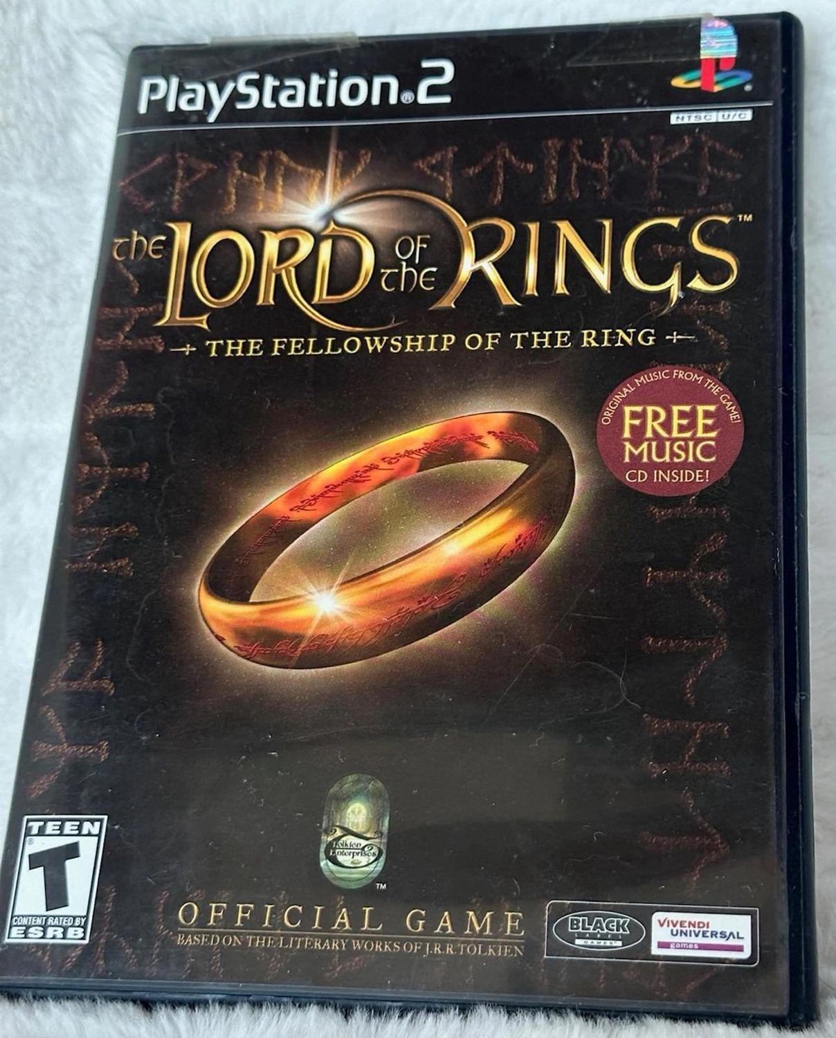 Lord of the Rings Fellowship of the Ring Soundtrack Bundle for PS2