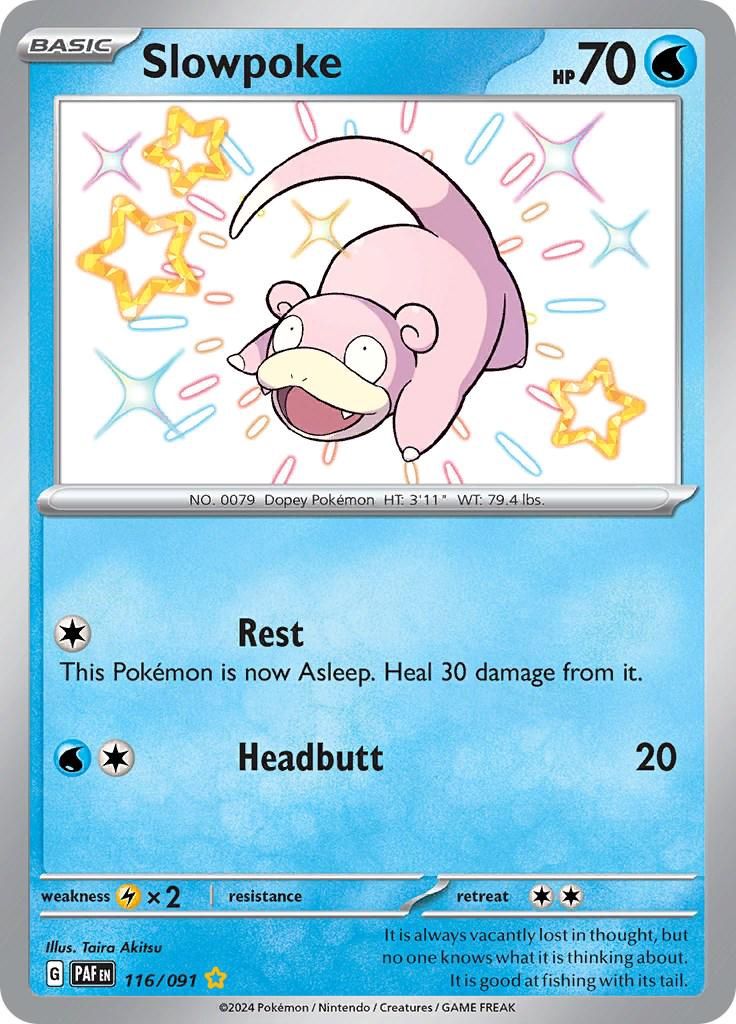 Slowpoke Holo Paldean Fates 116/91
