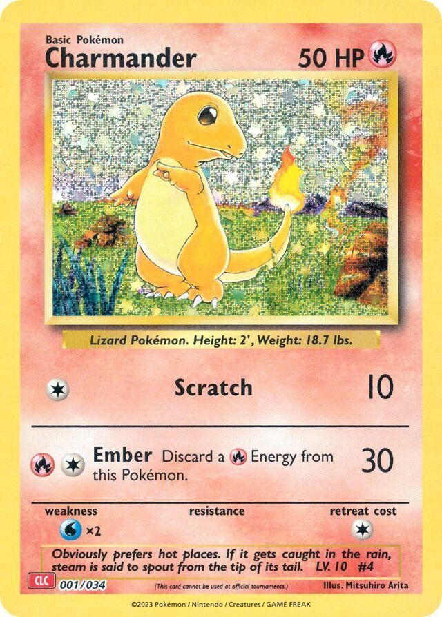 Charmander Holo TCG Classic 1/34