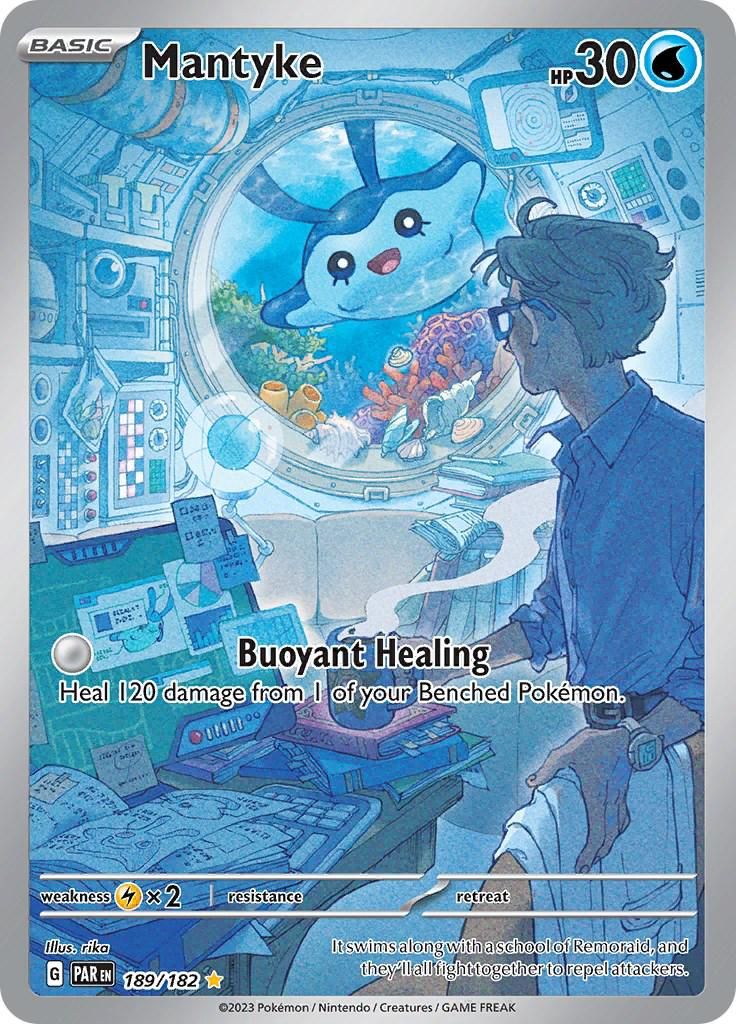 Mantyke Full Art Holo Paradox Rift 189/182