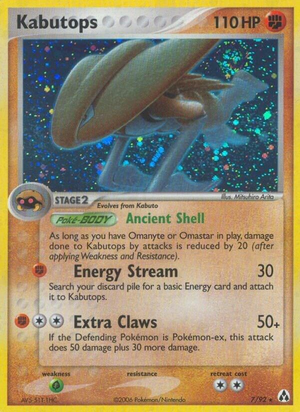 Kabutops Holo Legend Maker 7/92