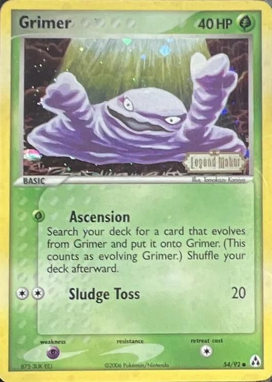Grimer Stamped Holo Legend Maker 54/92