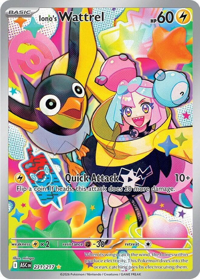 Iono's Wattrel Full Art Holo Ascended Heroes 231/217