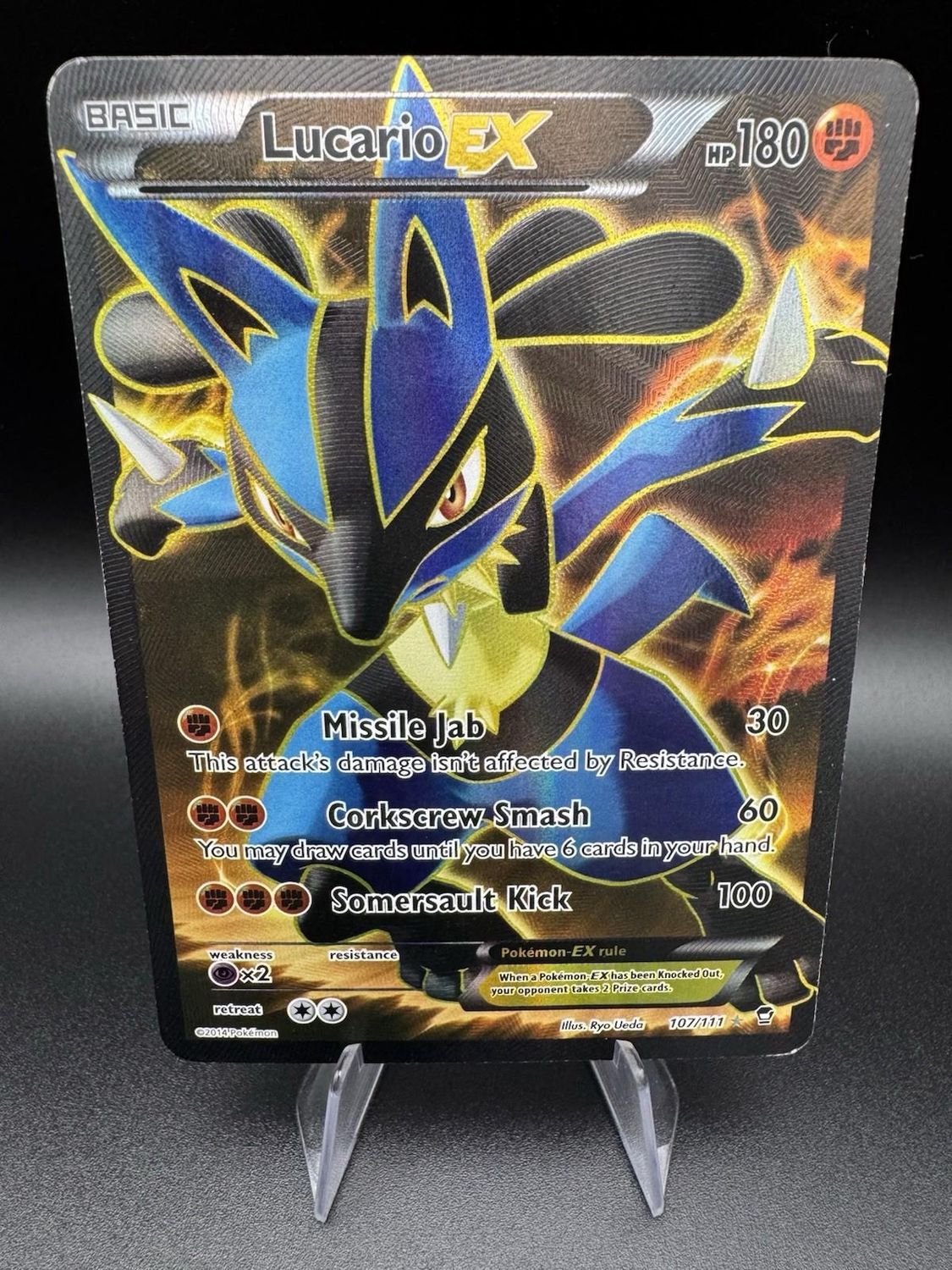 Lucario EX Full Art Holo Furious Fists 107/111