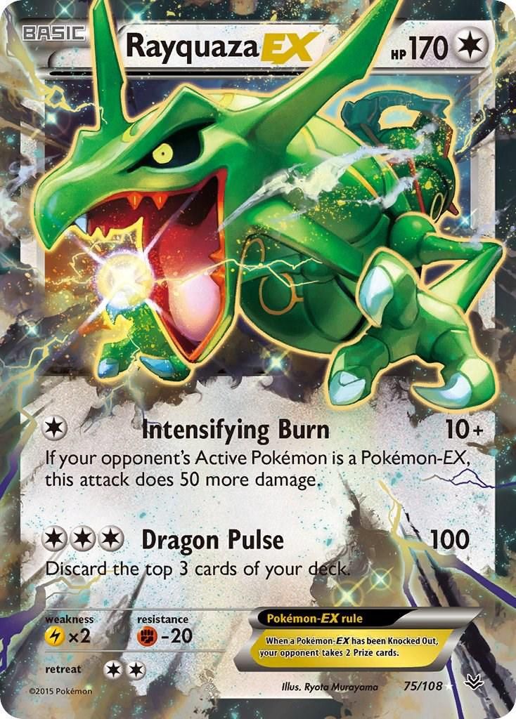 Rayquaza EX Holo Roaring Skies 75/108