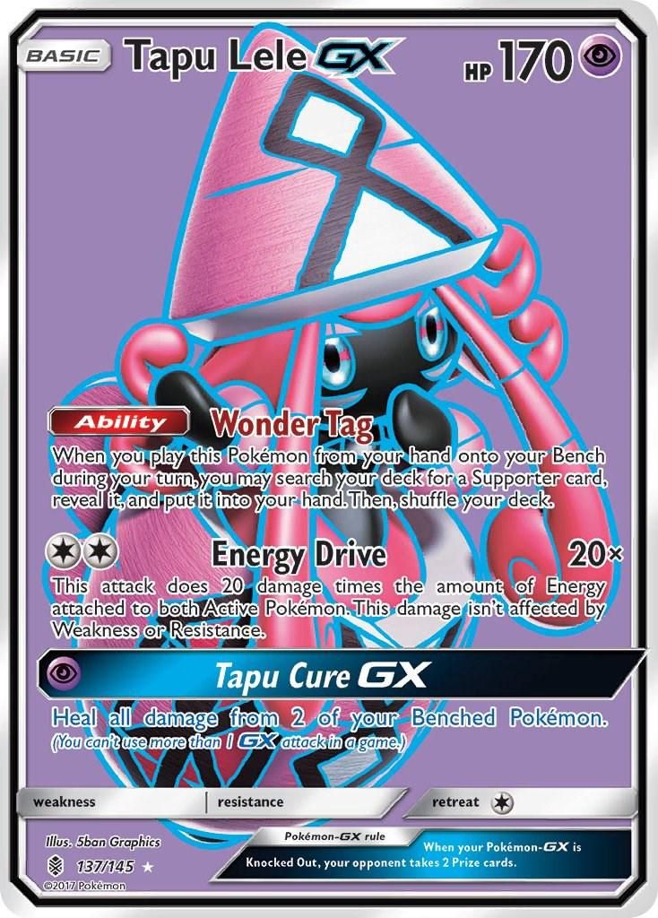 Tapu Lele GX Full Art Holo Guardians Rising 137/145