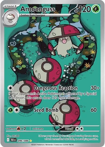 Amoonguss Full Art Holo Black Bolt 96/86