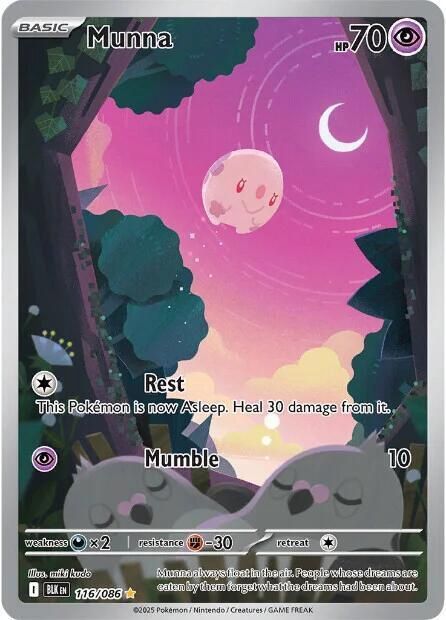 Munna Full Art Holo Black Bolt 116/86