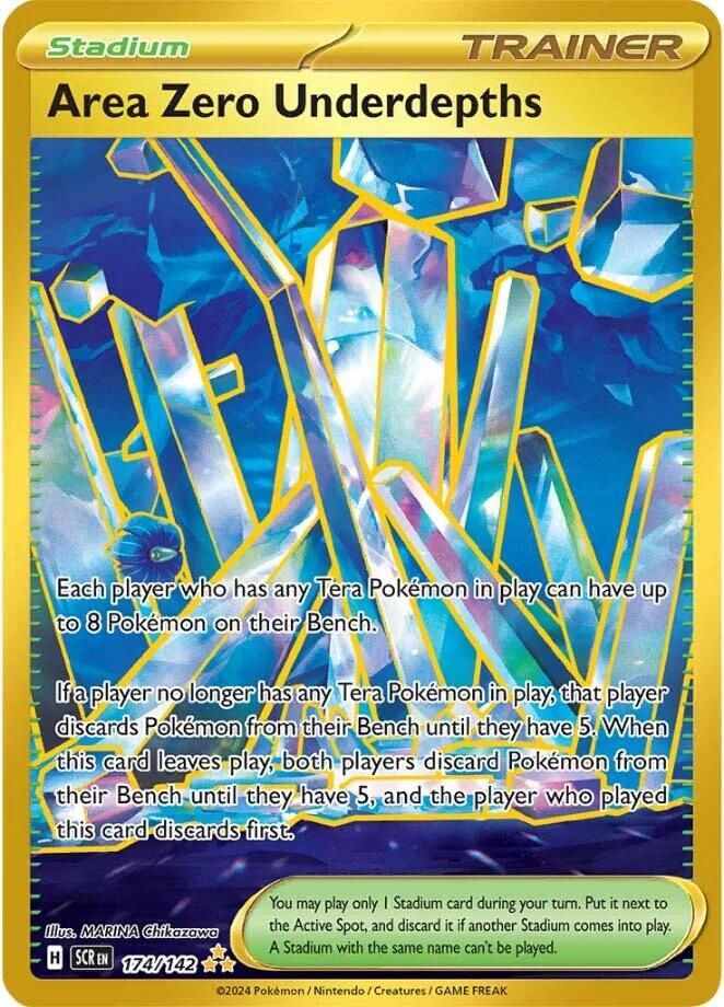 Area Zero Underdepths Full Art Holo Stellar Crown 174/142