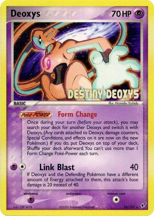 Deoxys Destiny Stamped Promo 16/107
