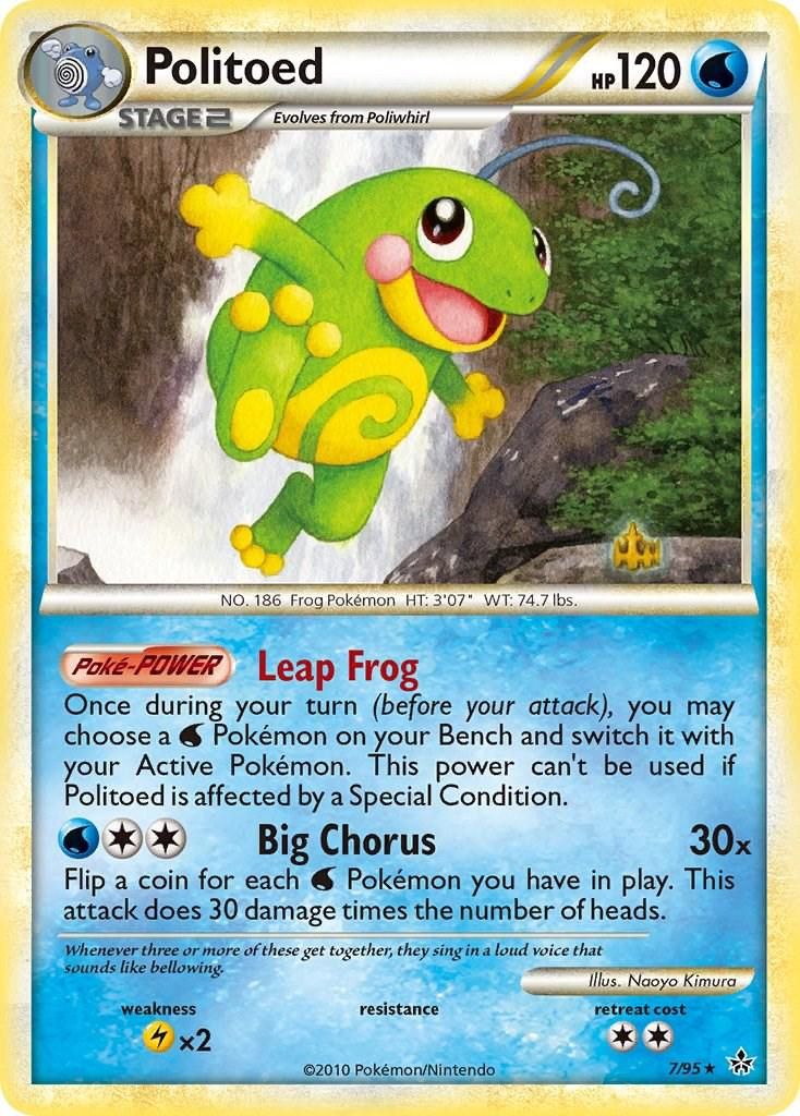 Politoed Holo Unleashed 7/95
