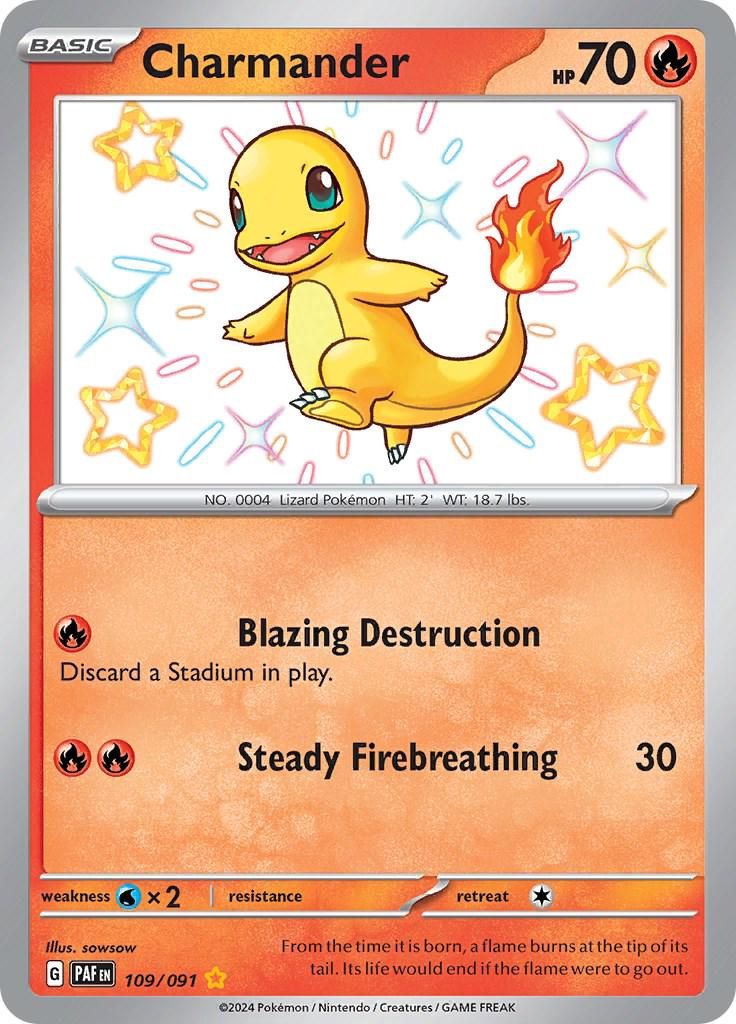Charmander Holo Paldean Fates 109/91