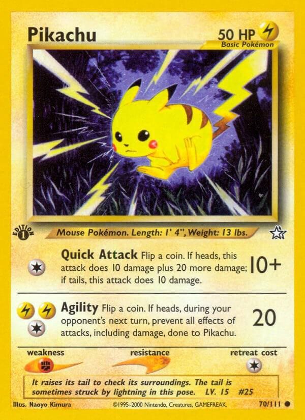 Pikachu 1st Edition Neo Genesis 70/111