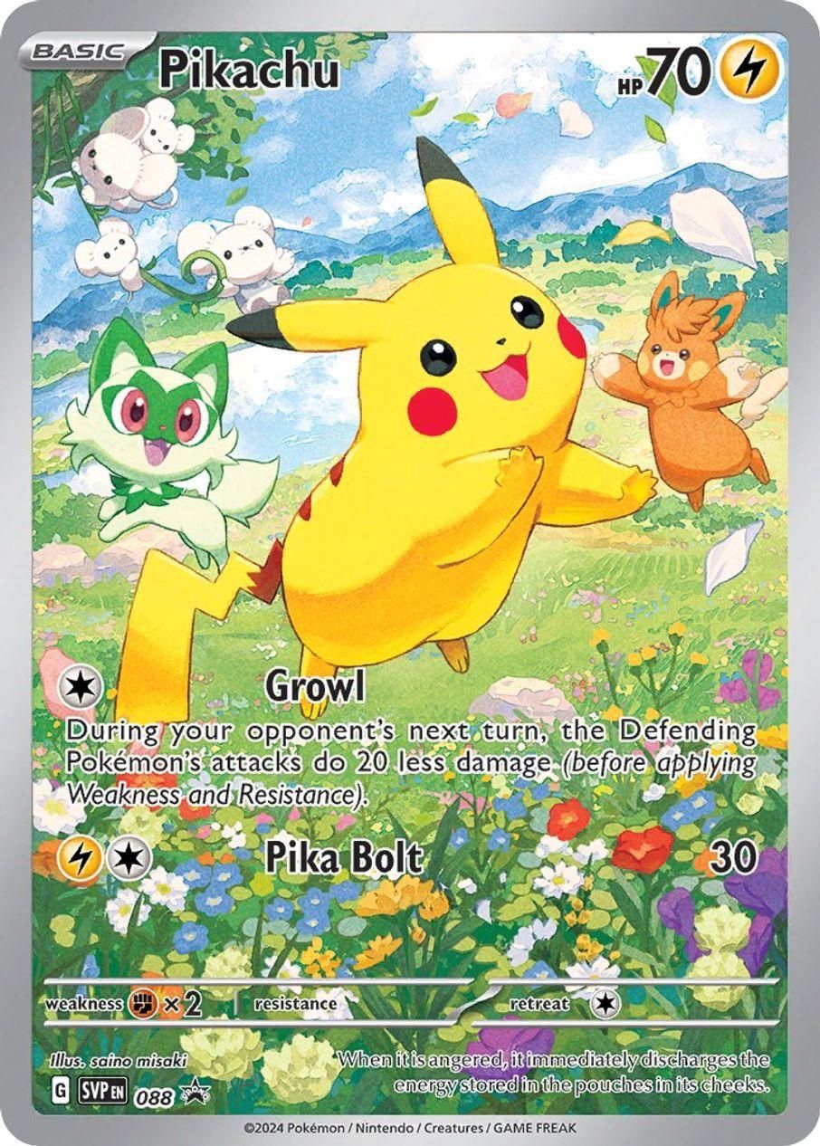Pikachu Full Art Holo Promo 88