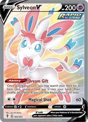 Sylveon Full Art Holo Evolving Skies 183/203