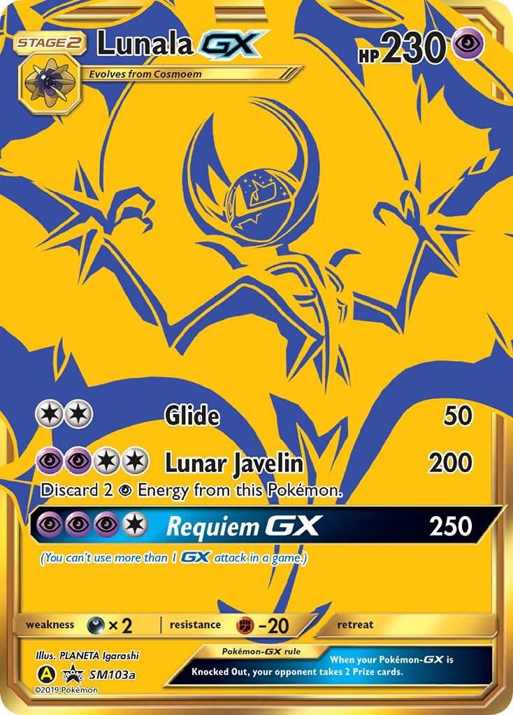Lunala GX Full Art Holo Promo SM103a
